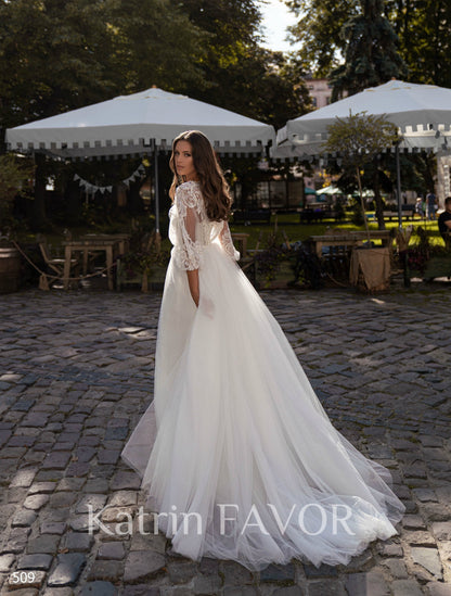 KatrinFAVORboutique-Two piece tulle wedding dress