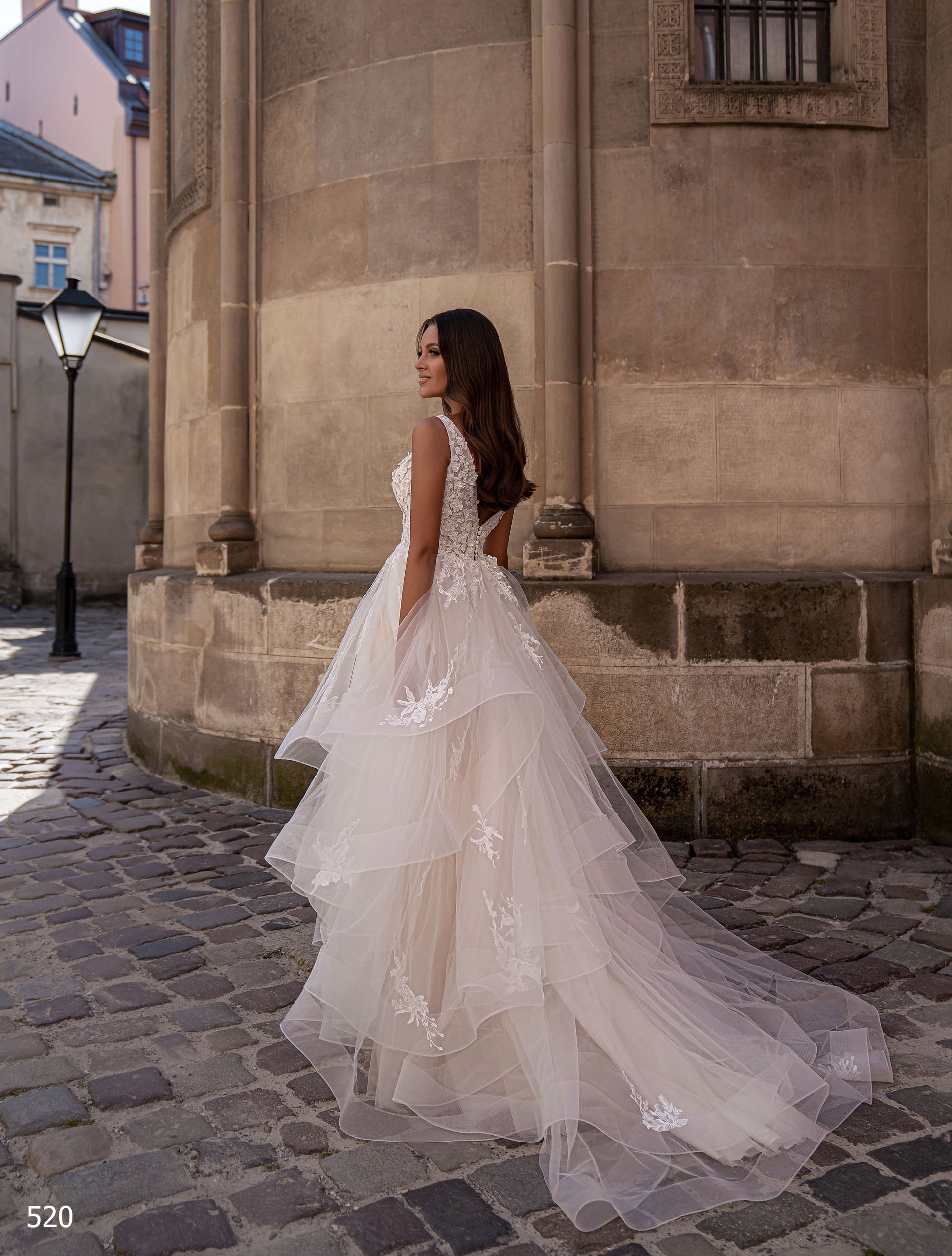 KatrinFAVORboutique-Bohemian maternity wedding dress Tulle cape wedding