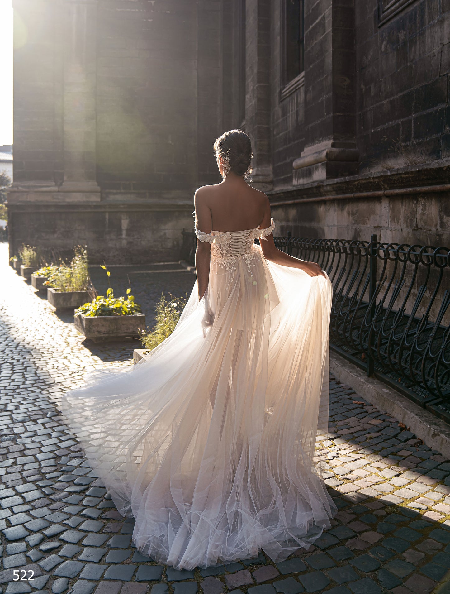 KatrinFAVORboutique-Bohemian maternity wedding dress Tulle cape wedding