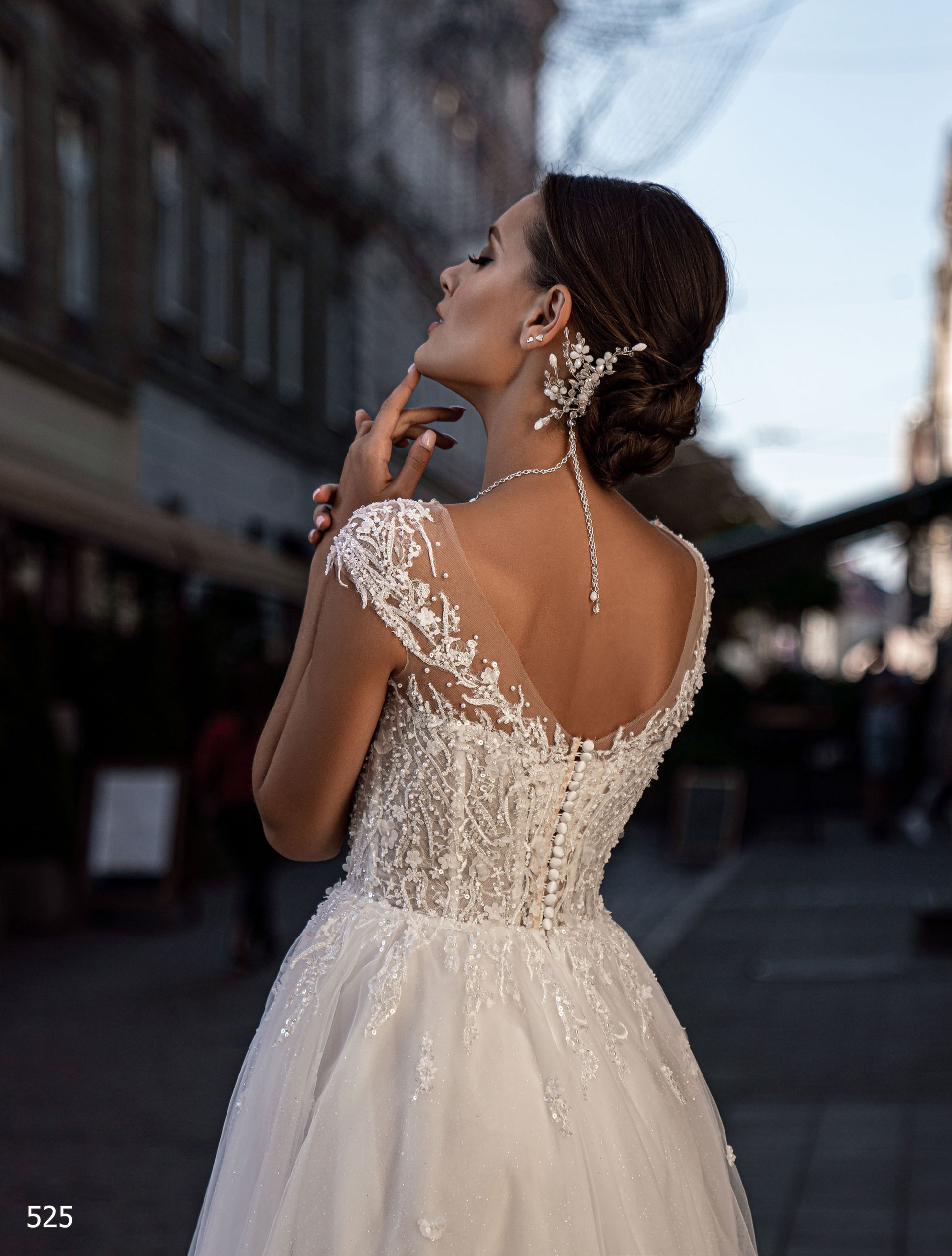 KatrinFAVORboutique-Cap sleeve wedding dress Modern gowns for wedding