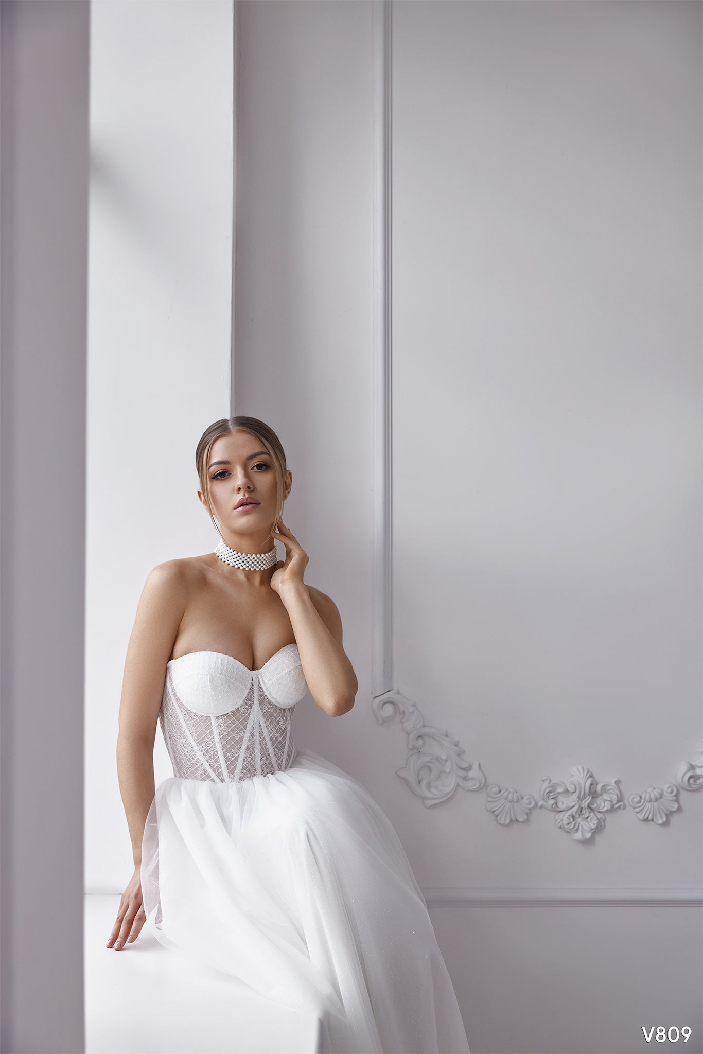Two in one wedding gown Long sleeve wedding dress