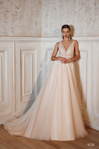 KatrinFAVORboutique-Blush second wedding dress Destination wedding gowns