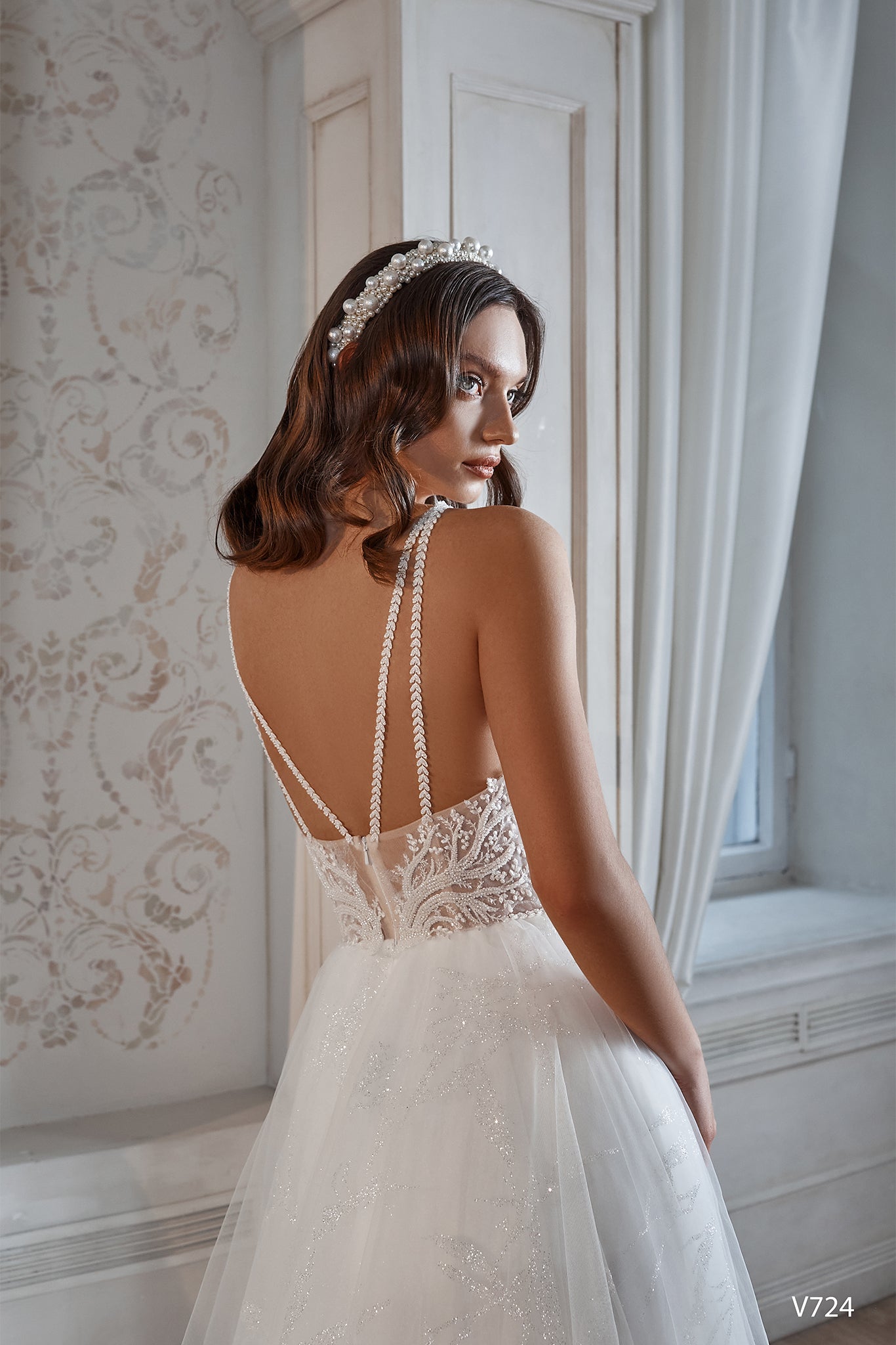 KatrinFAVORboutique-Beach wedding dress Sparkle tulle wedding dress