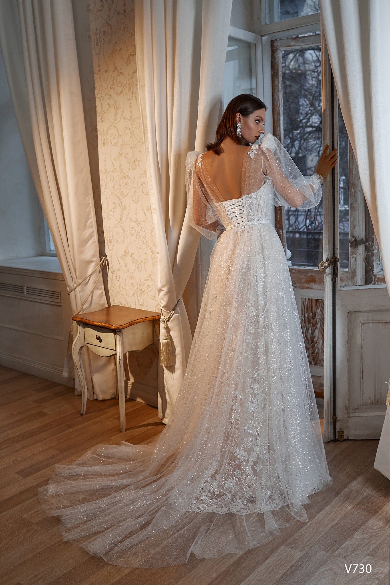 Two piece fairy wedding dress