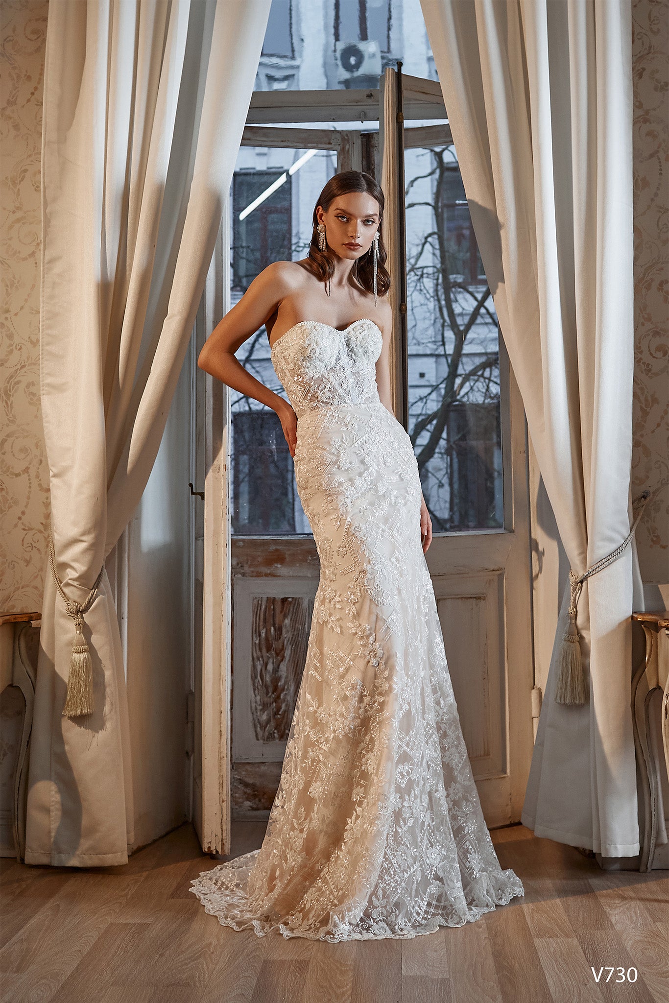 Two piece fairy wedding dress