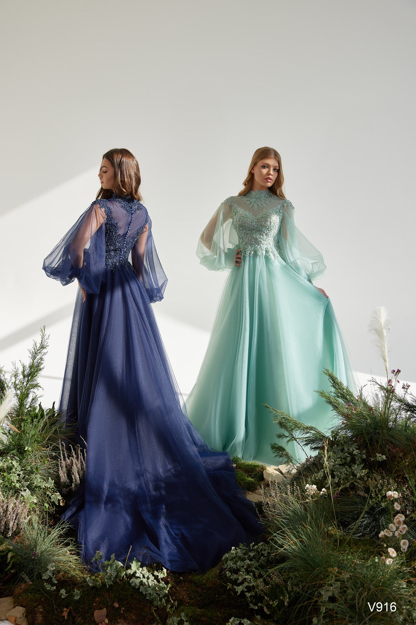 KatrinFAVORboutique-Modest evening dress High neck formal dress