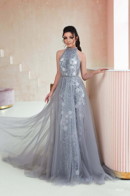 KatrinFAVORboutique-Halter neck long evening dress Award ceremony dresses