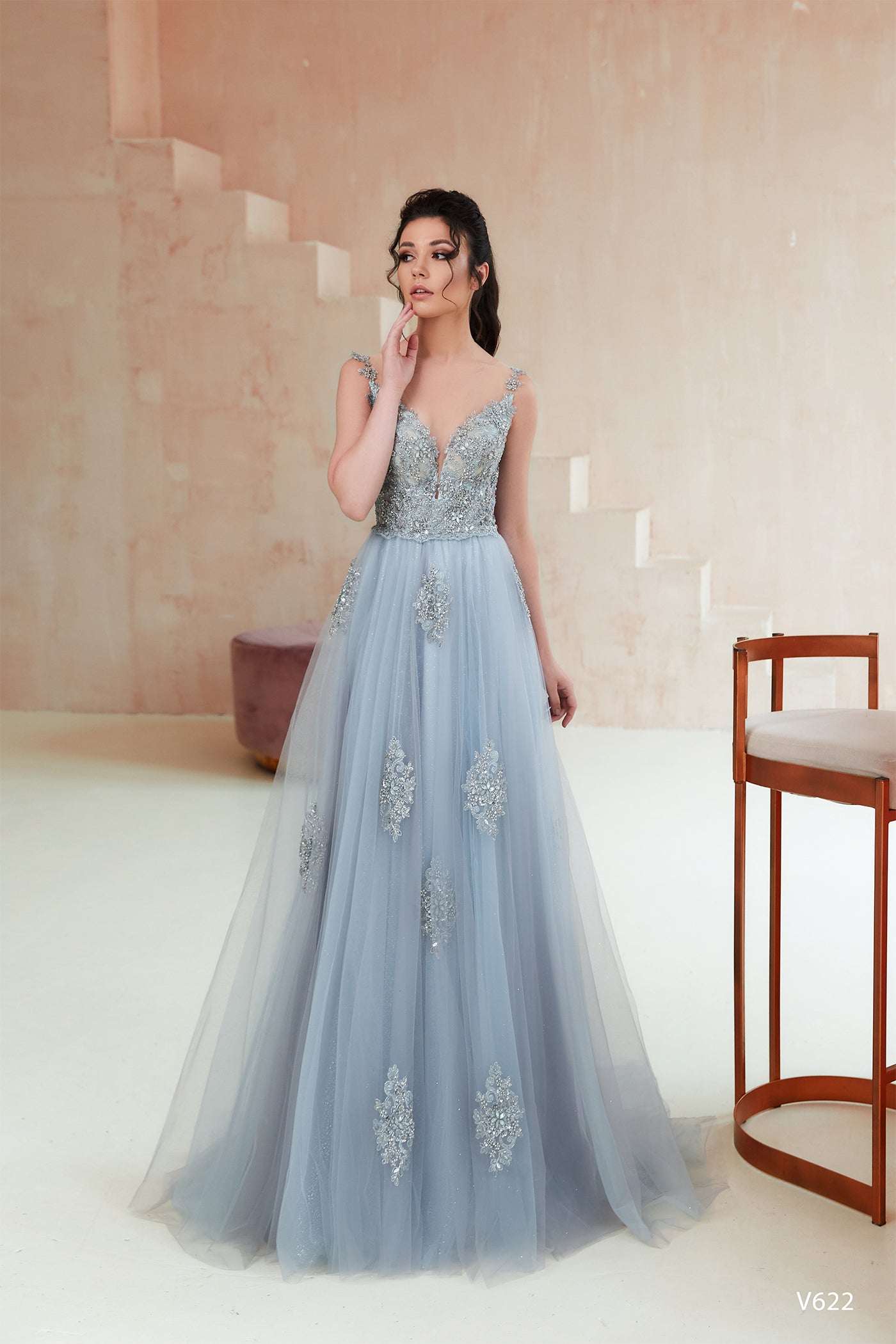 KatrinFAVORboutique-Spaghetti strap prom dress Elegant dinner dresses
