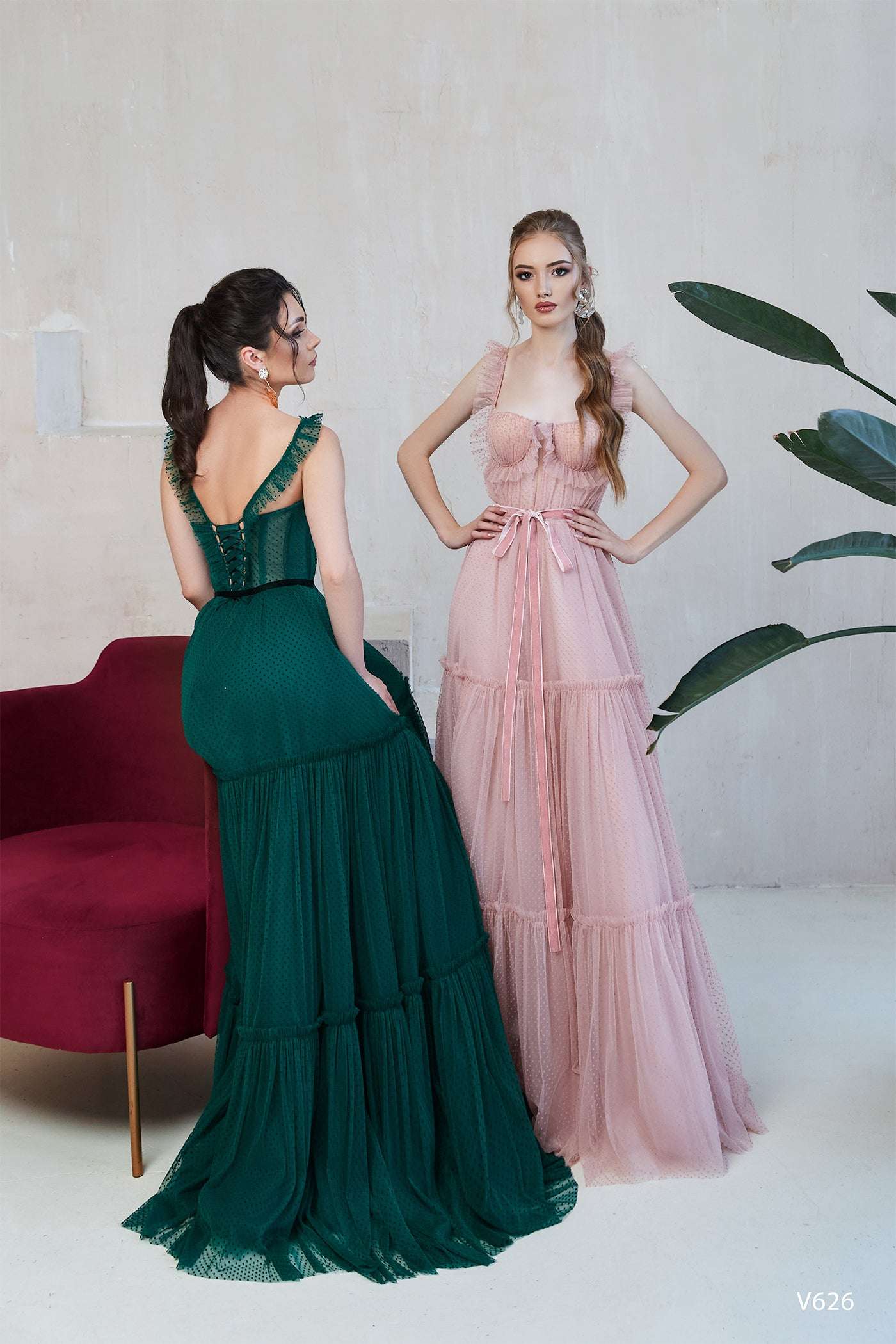 KatrinFAVORboutique-Off the shoulder tiered dress Trendy formal dresses