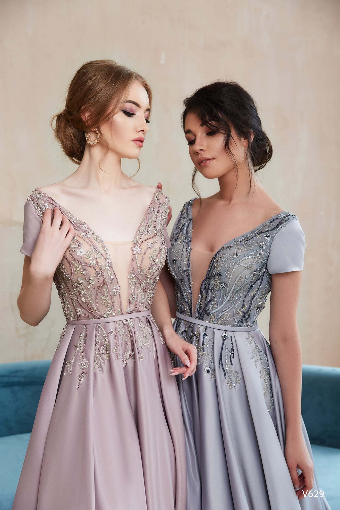 KatrinFAVORboutique-Dark purple prom dress Special occasion maxi dresses
