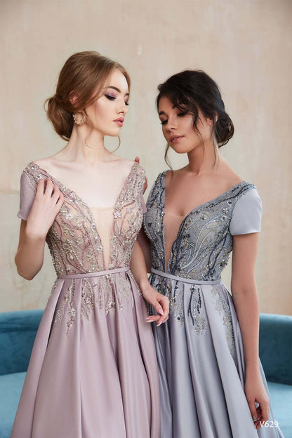 KatrinFAVORboutique-Dark purple prom dress Special occasion maxi dresses