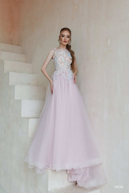 KatrinFAVORboutique-3d floral long dress Sweet sixteen dresses for sale