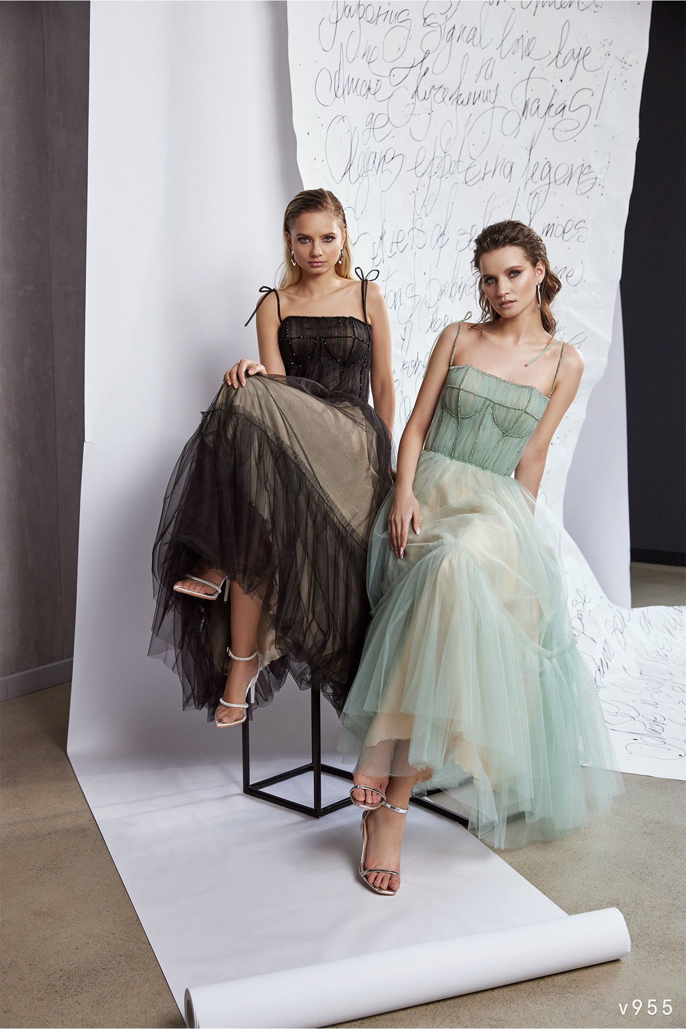 Tulle wedding guest dress midi