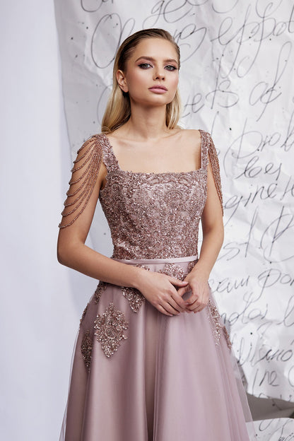 KatrinFAVORboutique-Square neckline dress Mother of the groom dresses