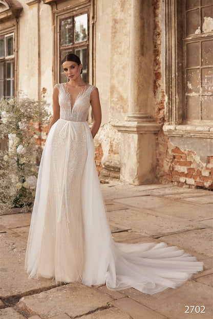 Fitted wedding dress Two piece wedding dress