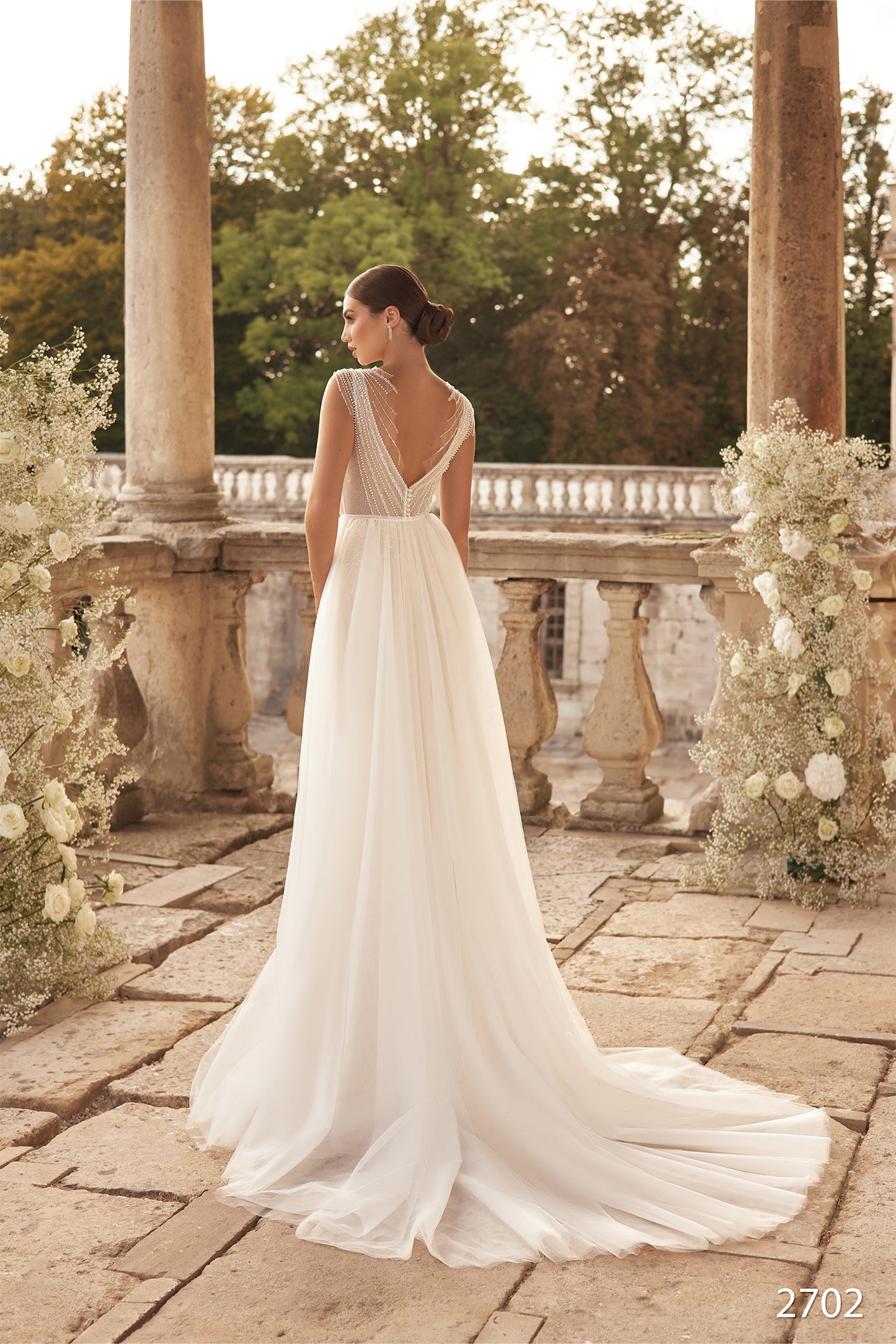 Fitted wedding dress Two piece wedding dress