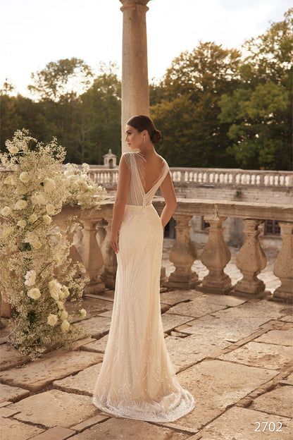 Fitted wedding dress Two piece wedding dress