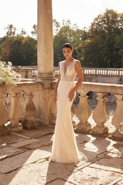 Fitted wedding dress Two piece wedding dress