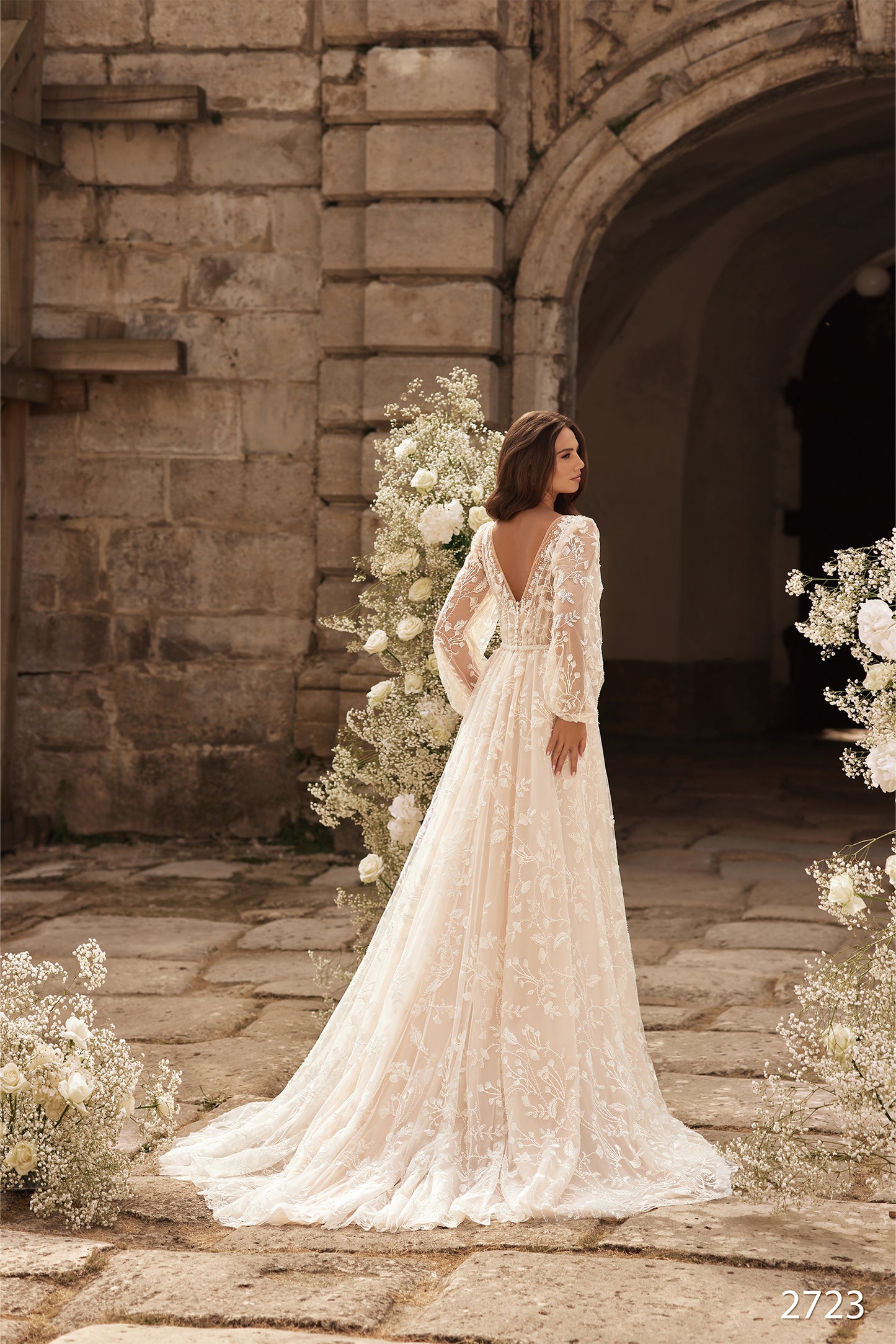 KatrinFAVORboutique-Long sleeve lace bridal gown Outdoor bridal dresses
