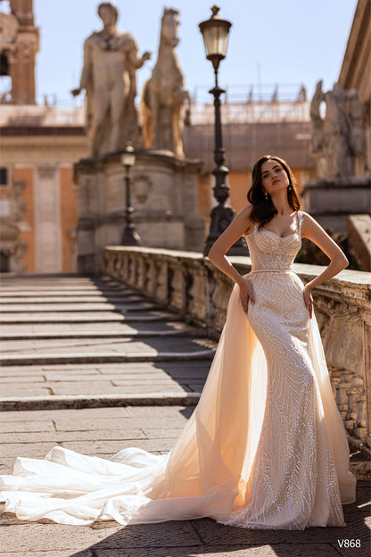 KatrinFAVORboutique-Lace trumpet wedding gown Wedding gowns with sparkle