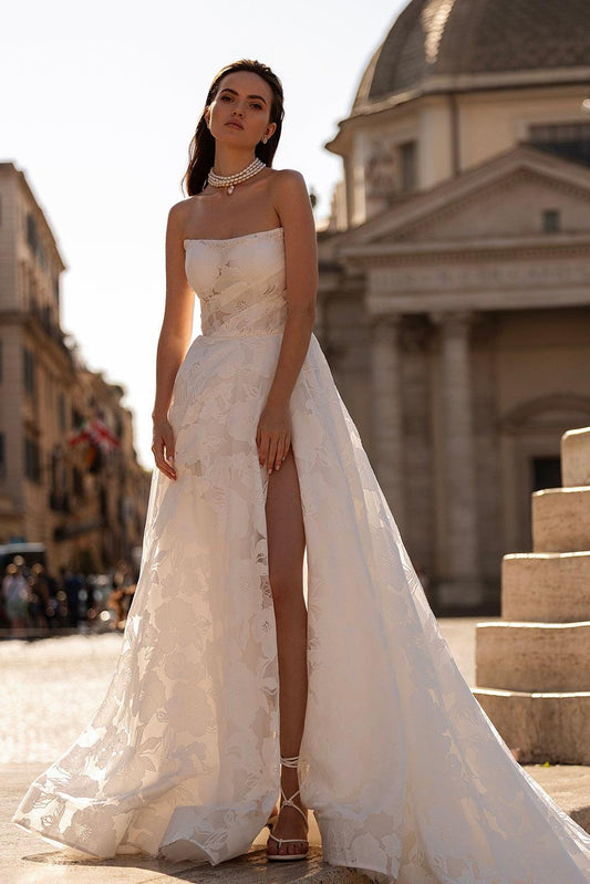 KatrinFAVORboutique-Floral wedding dress Elegant garden wedding dresses