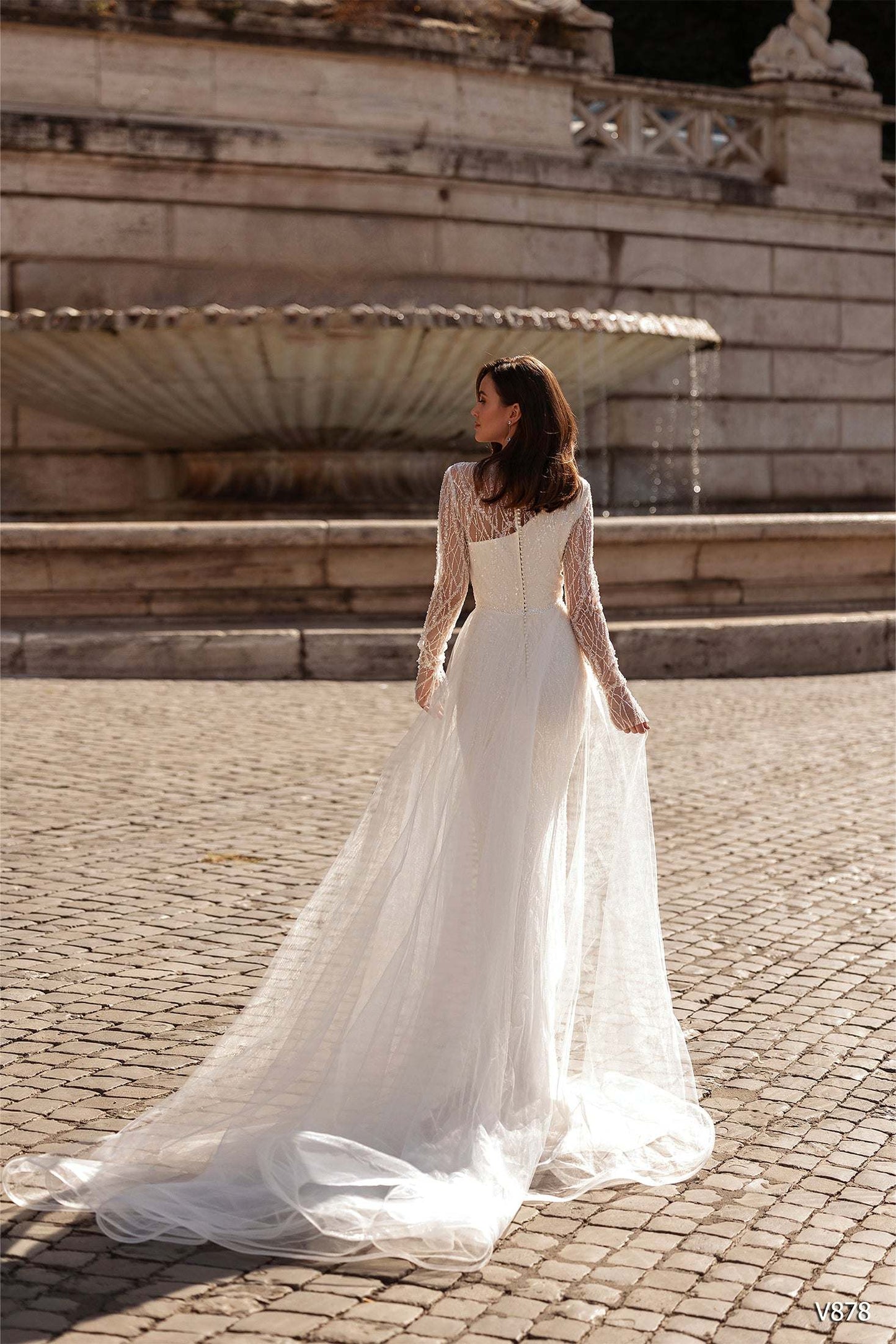 KatrinFAVORboutique-Embroidered dress for wedding Trumpet wedding gown
