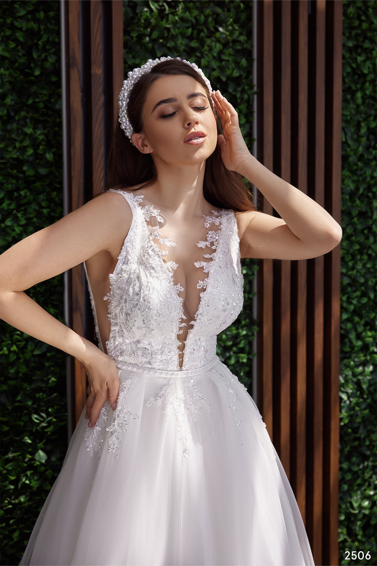 2 in 1 tulle a line beach wedding dress