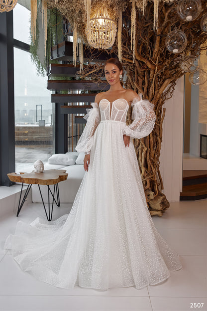 Fairytale wedding dress Puff sleeve wedding dress
