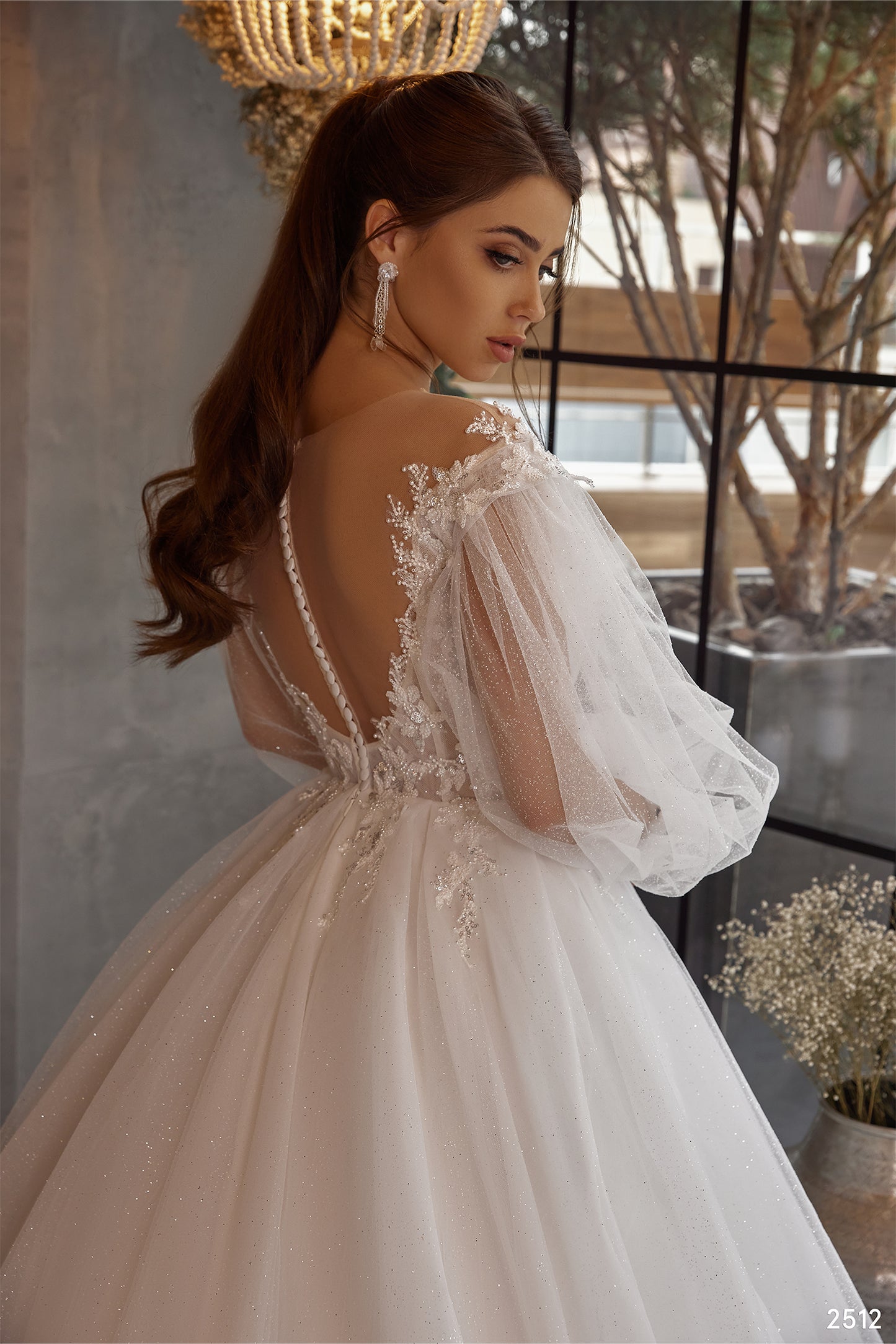 KatrinFAVORboutique-Wedding dress with balloon sleeves Princess bridals
