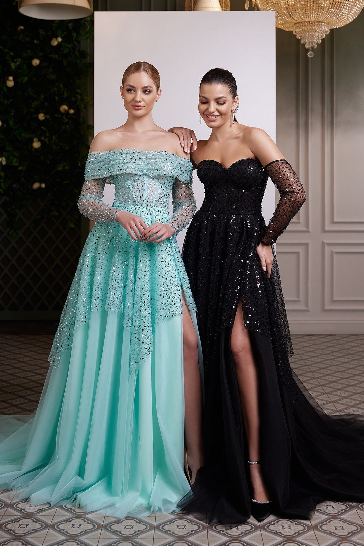 Colorful non traditional wedding dress