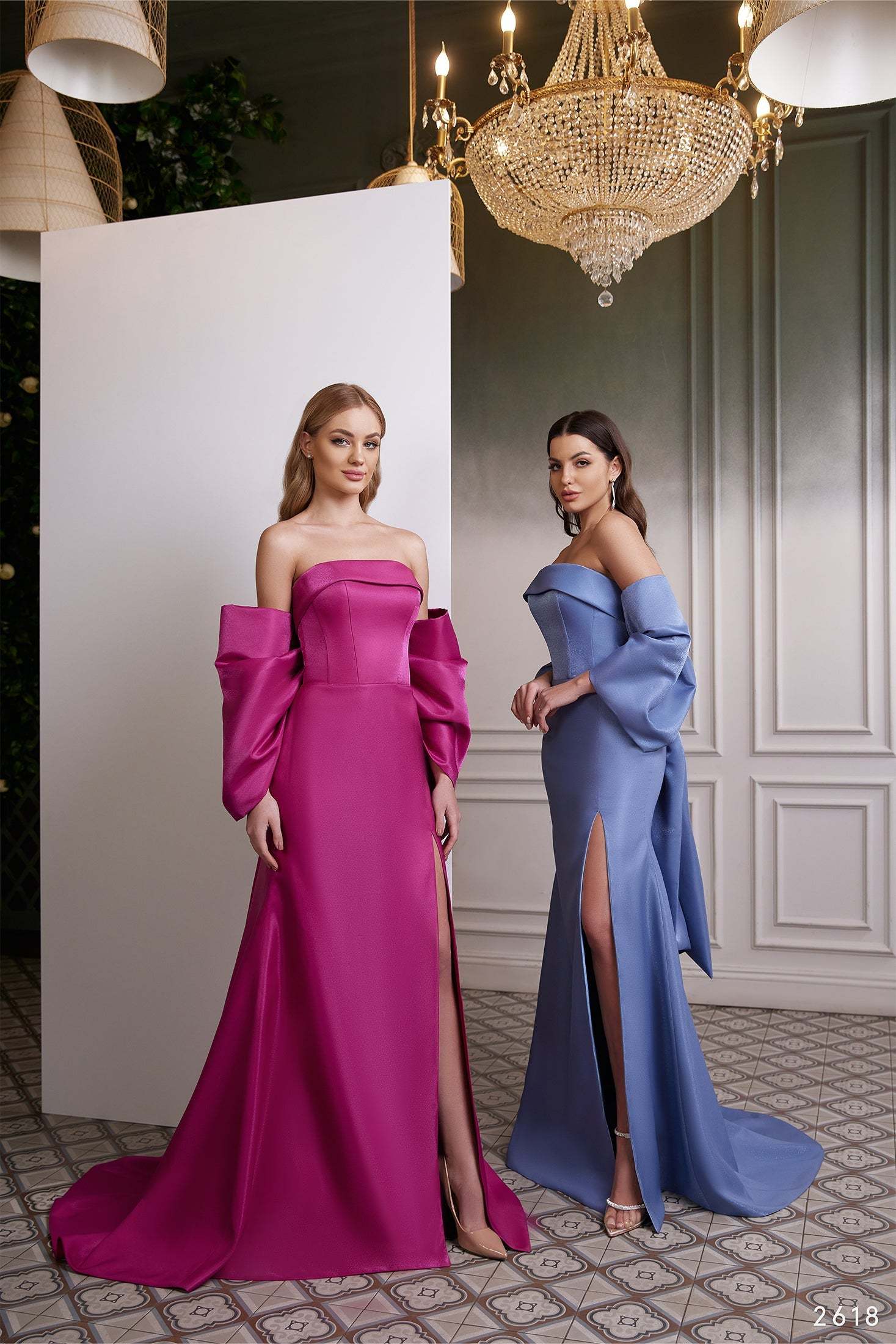 KatrinFAVORboutique-Evening gown with big bow Long summer formal dresses 