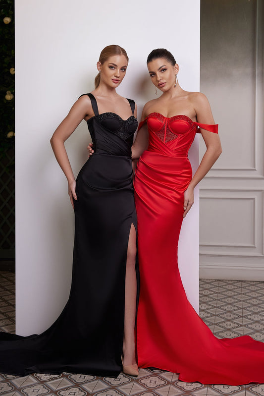 Dress for party night Black corset dress prom