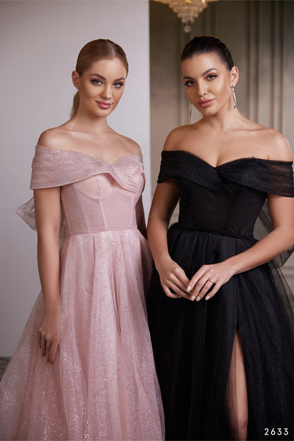 Sparkly tulle non traditional wedding dress