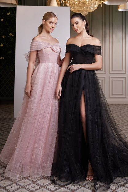 Sparkly tulle non traditional wedding dress