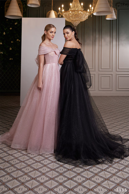 Sparkly tulle non traditional wedding dress