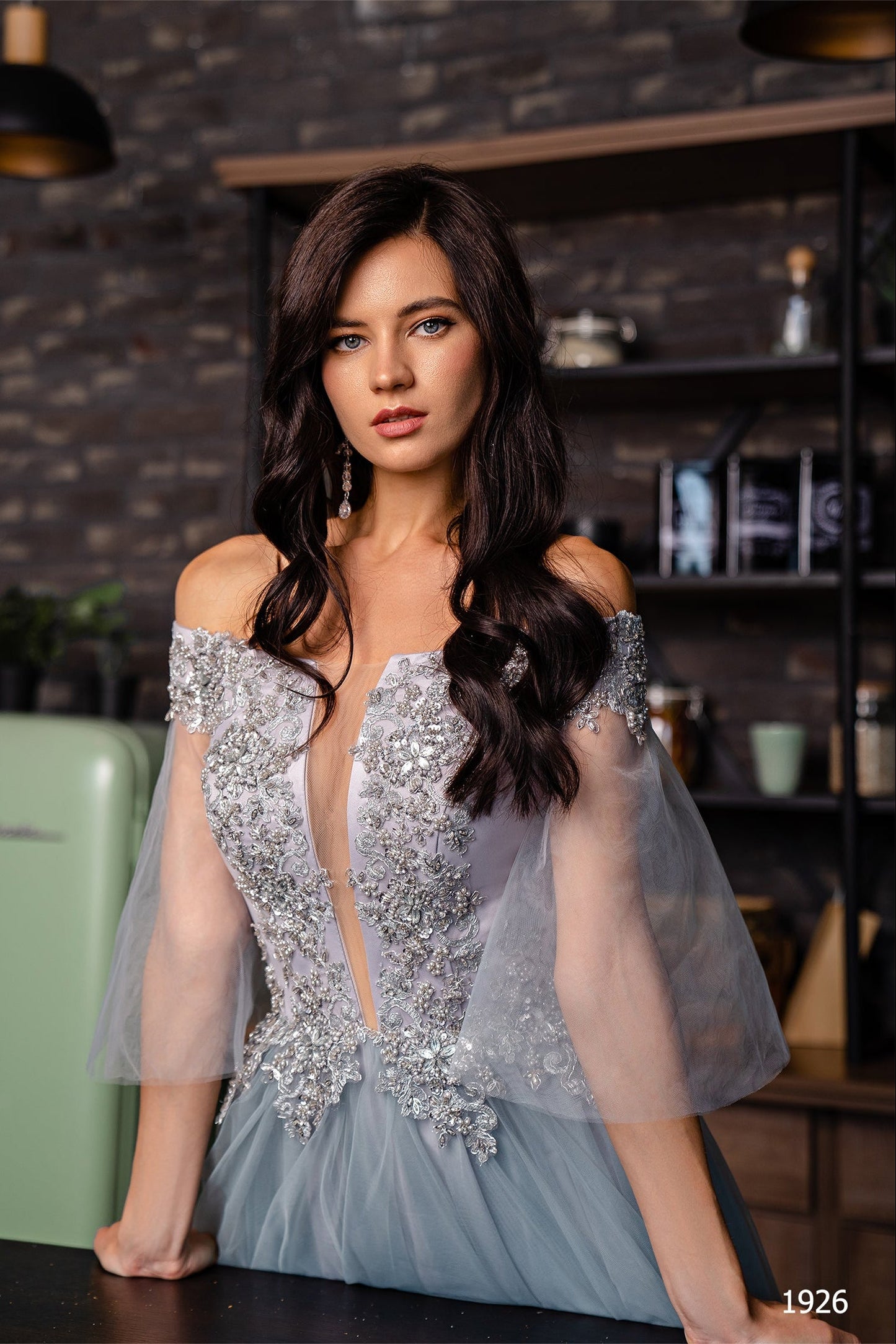 KatrinFAVORboutique-Mint green off shoulder dress Affordable prom gowns