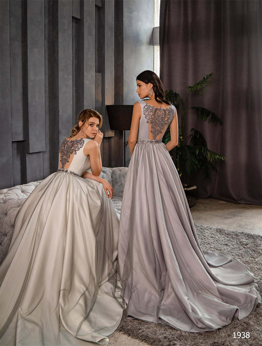 KatrinFAVORboutique-Beaded back dress Elegant maxi dresses for weddings