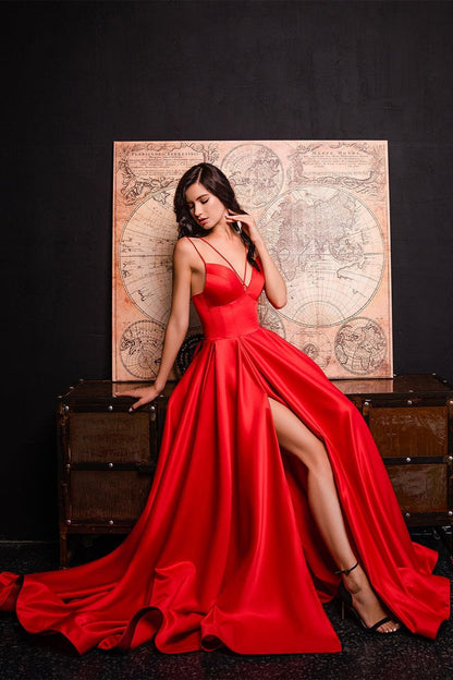 KatrinFAVORboutique-Spaghetti strap formal dress Fashion evening gowns 