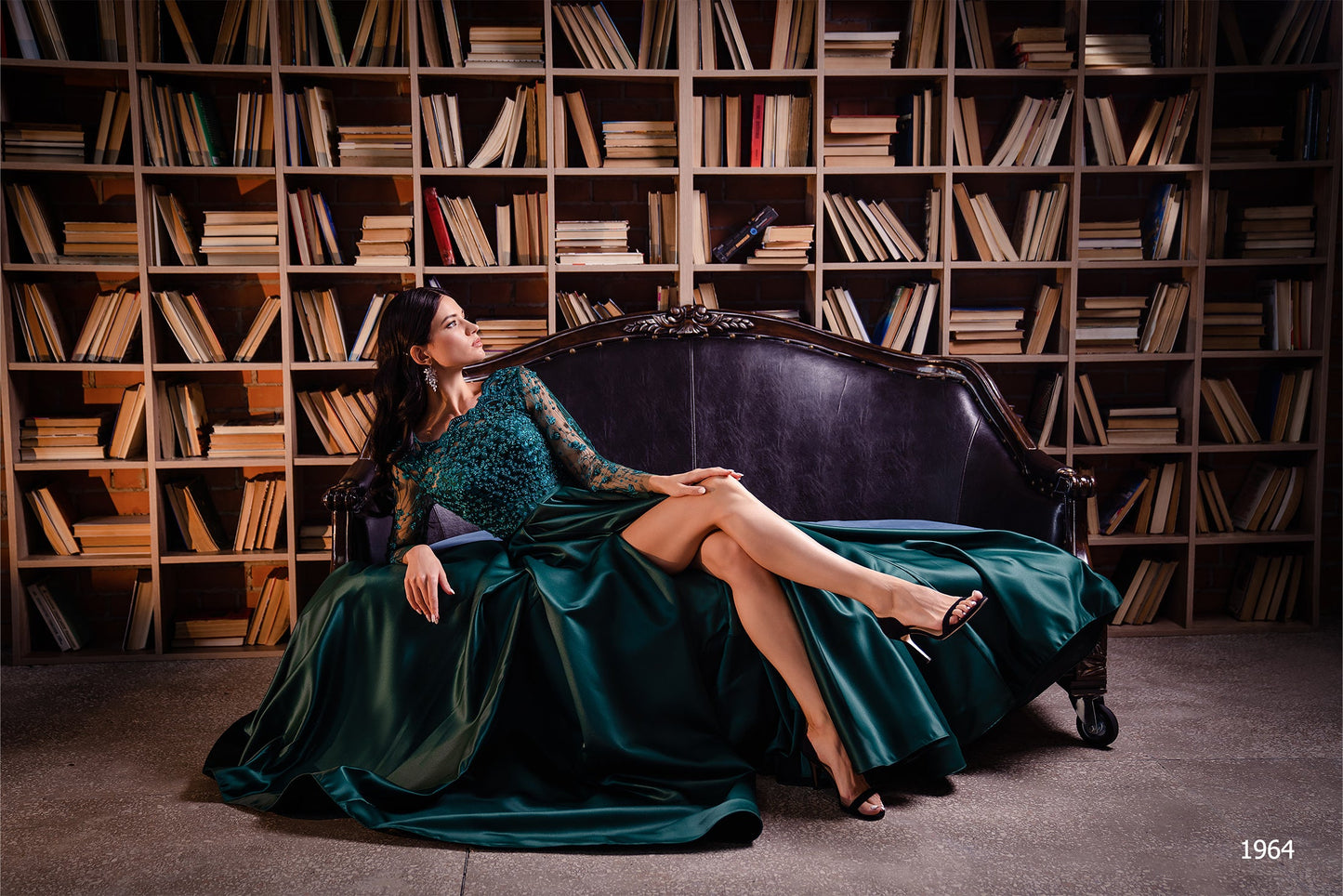 KatrinFAVORboutique-Formal long sleeve midi dress Ladies cocktail dresses