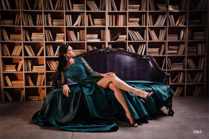 KatrinFAVORboutique-Formal long sleeve midi dress Ladies cocktail dresses