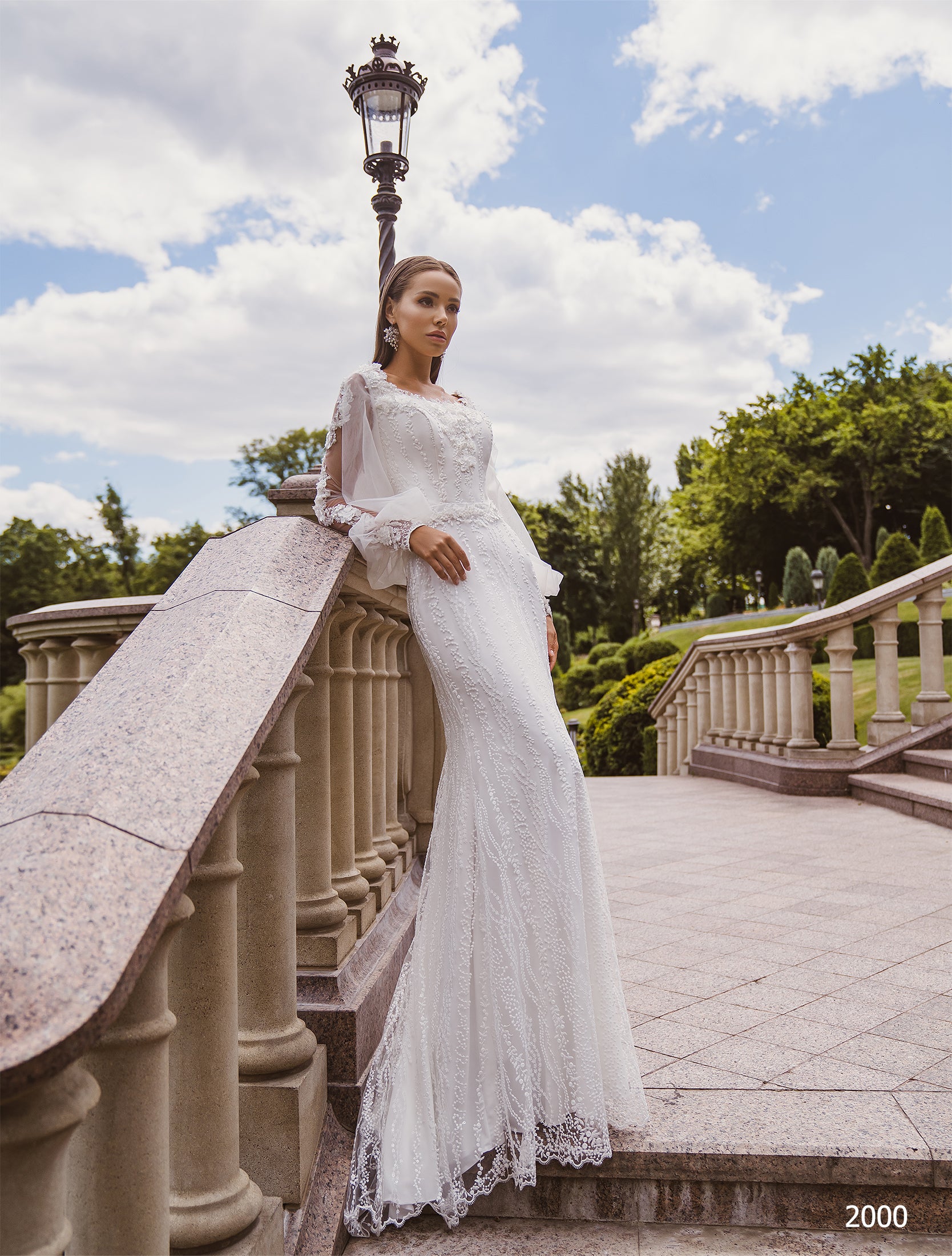 Mermaid style wedding dress lace | Mature bride dresses
