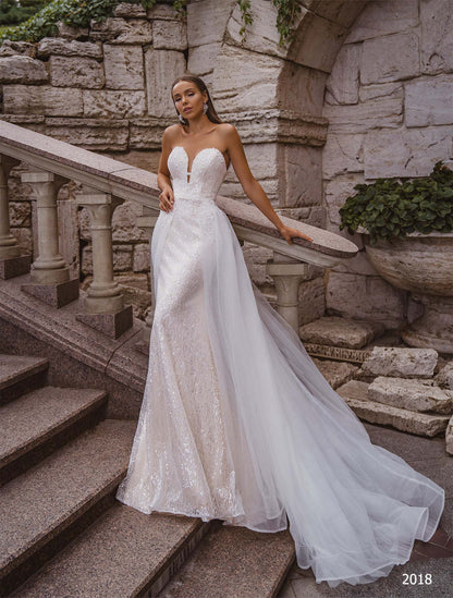 KatrinFAVORboutique-Sequin reception dress Mermaid trumpet bridal gowns