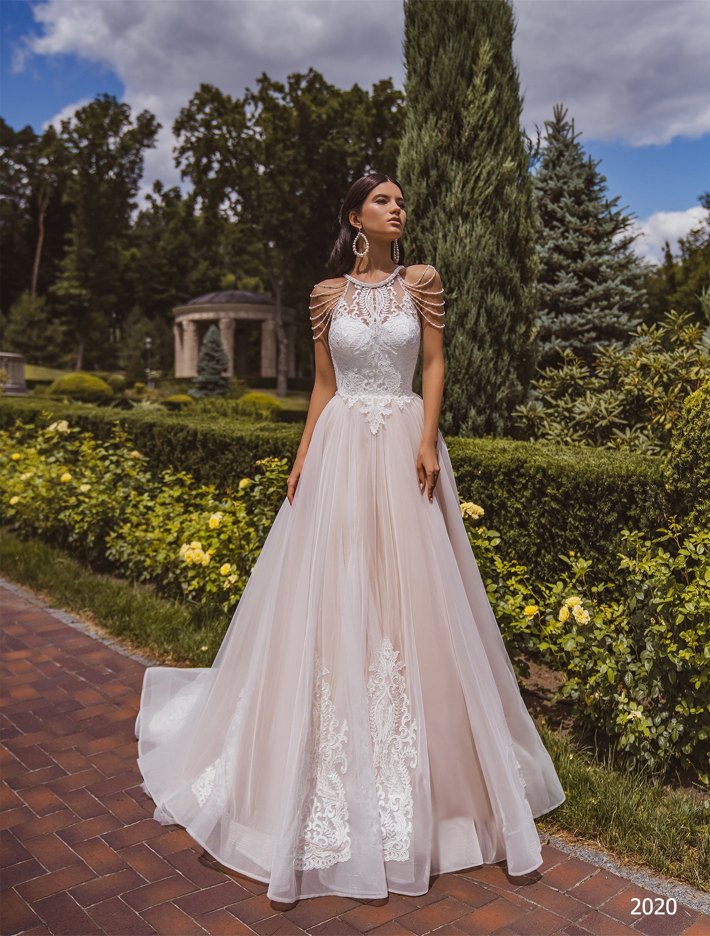 Fairy princess blush wedding dress