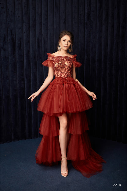 High low dress Party wear formal dress