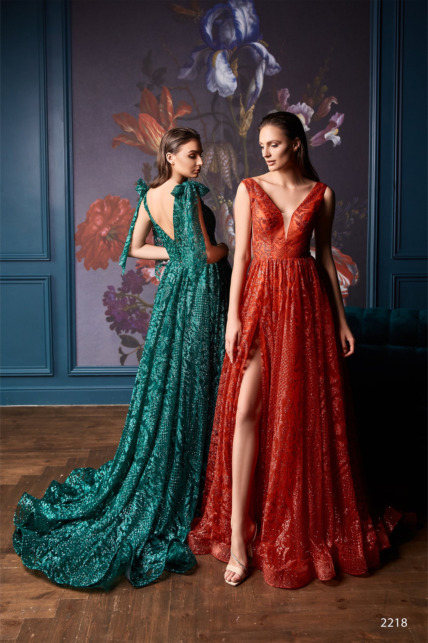 Sexy sparkle evening gown