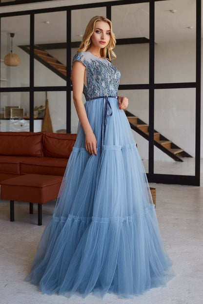 KatrinFAVORboutique-Blue birthday dress Alternative wedding dress ideas