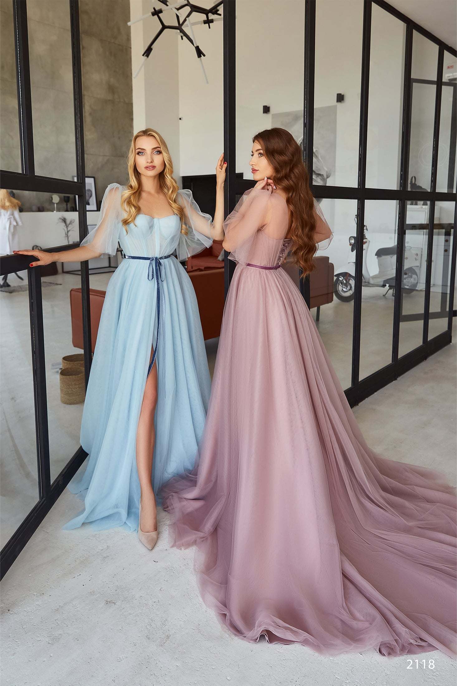 Romantic evening dress | Women's a line formal dresses | KatrinFAVOR Pale blue / 6 Romantic evening dress | Women's a line formal dresses | KatrinFAVOR Pale blue / 6