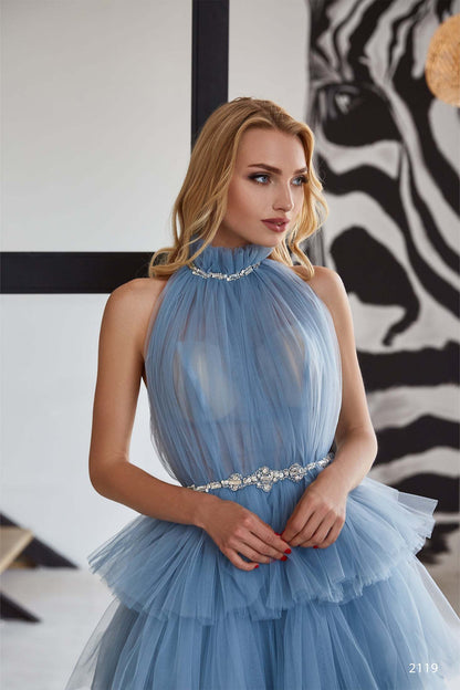 KatrinFAVORboutique-Tiered cocktail dress Midi womens formal dresses