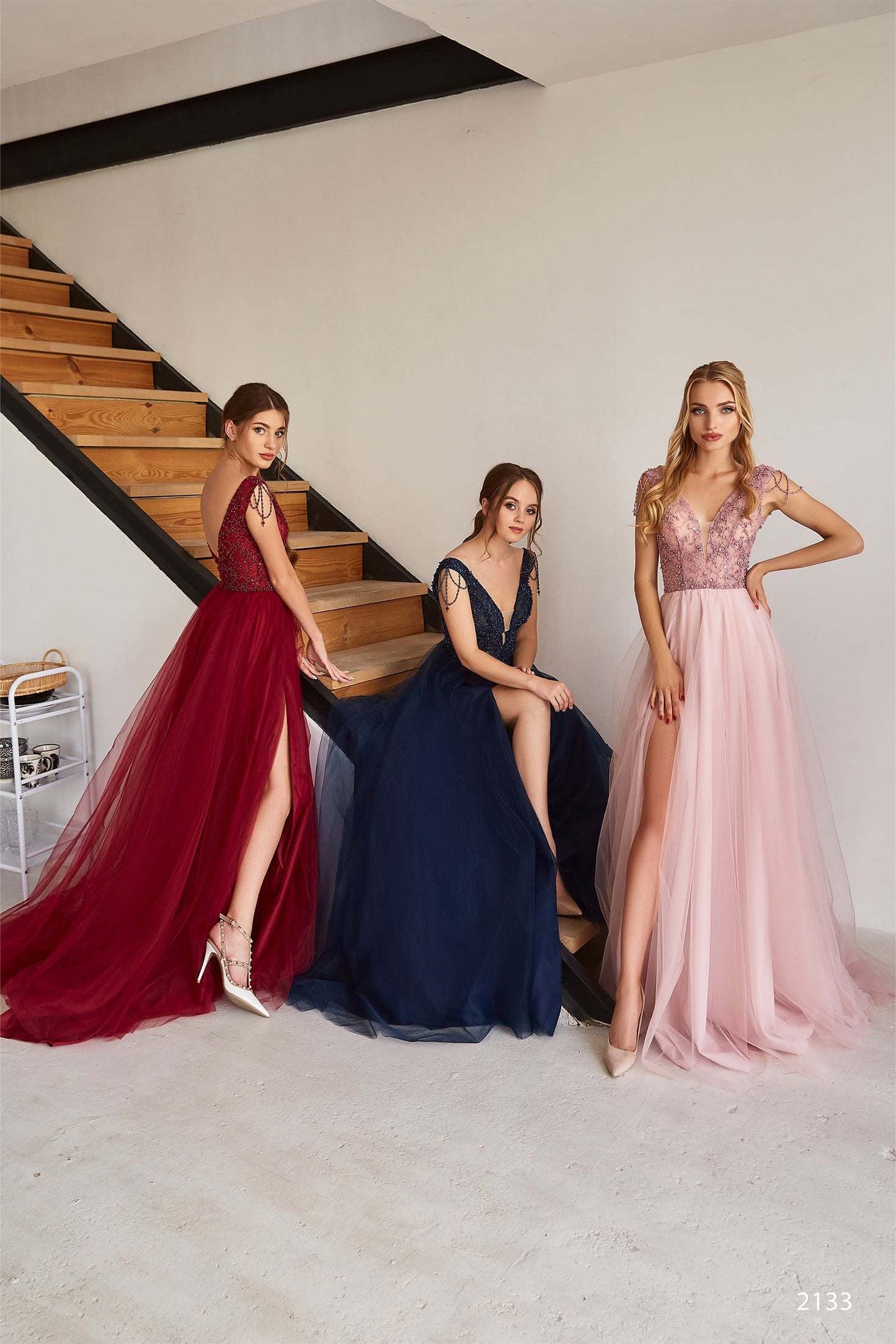 KatrinFAVORboutique-Burgundy beaded gown Ladies summer formal dresses