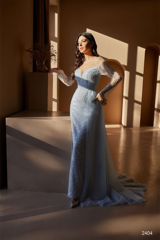 KatrinFAVORboutique-Sequin gown with sleeves Sparkly winter formal dresses